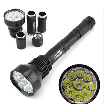

High Power TrustFire AK-47 9T6 11000lumens 9x Cree XM-L T6 LED Lamp Torch Flashlight for Camping Hiking