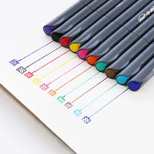 10 шт. милый творческий 0,38 мм многоцветный гелевая ручка рекламные питания подарков офис школы Материал канцелярские Пластик ручка