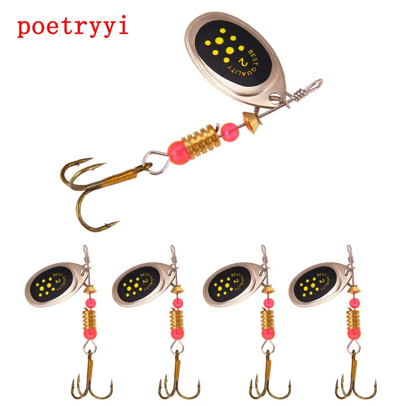 POETRYYI металлическая рыболовная приманка 1 шт. 3 г 5 см ложка блесна снасть жесткая
