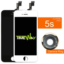 DHL 10pcs AAA Grade LCD For iPhone 5s Screen Assembly Promise No Dead Pixel No Dust Free Shipping+Camera Holder