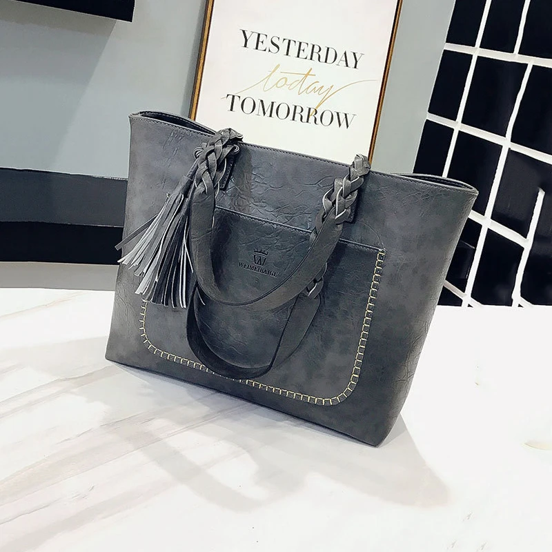 

SGARR Large Capacity Women PU Leather Handbags Luxury Designer New Fashion Ladies Tote Shoulder Bag Casual Female Crossbody Bags