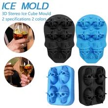 4/6-полости формы для мороженого 3D череп силиконовые формы торт инструменты лоток с формой для кубиков льда инструменты для приготовления пищи