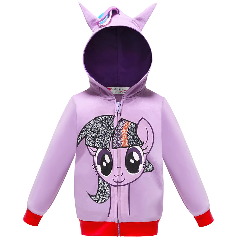 astounding New Autumn My Little Poli Christmas Coat Kids Girls Rainbow Dash jacket Pony Children Baby Boys Hoo