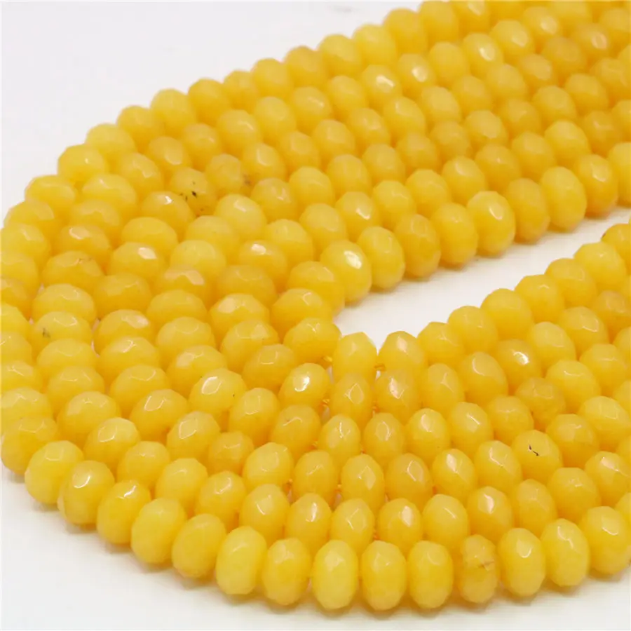 5X8mm Red Pink Blue Purple Green Yellow Jades Chalcedony Rubys Abacus Faceted Jaspers Loose Beads Natural Stone Jewelry Making | Украшения