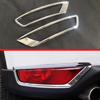 

For Mazda CX-8 CX8 2018 2019 ABS Chrome Rear Reflector Fog Light Lamp Cover Trim Bezel Frame Styling Garnish