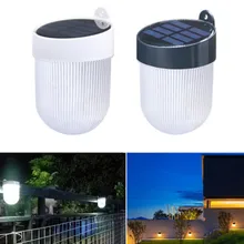 Светодиодный настенный светильник на солнечных батареях с двойным цветным источником света для сада, двора, наружного забора, настенный светильник для дома, уличного двора