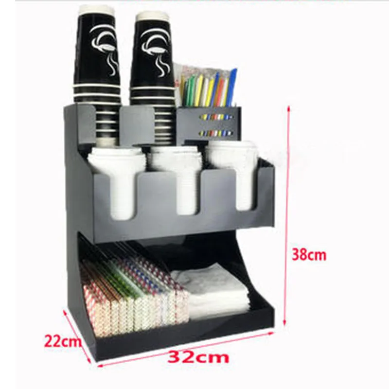Диспенсер для чашек и крышек, органайзер, акриловый держатель для стаканчиков, барная коробка для хранения бумажных стаканчиков, Пластиковая Полка для кофе, чая, подставка для чашек, Коктейльная коробка