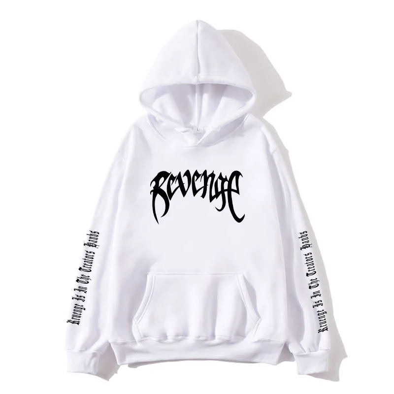 Xxxtentacion толстовки с капюшоном надписью Revenge худи для мужчин/женщин в стиле хип хоп