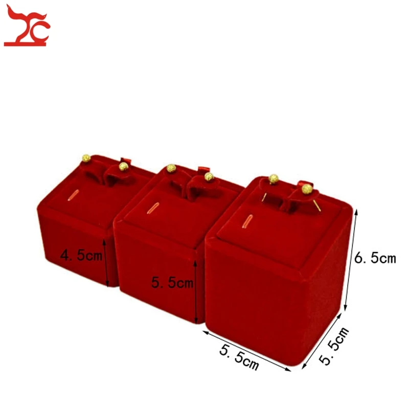 Бесплатная доставка Новый ювелирный дисплей окно набор красный бархатный браслет держатель кулон ожерелье серьги кольцо счетчик витрина