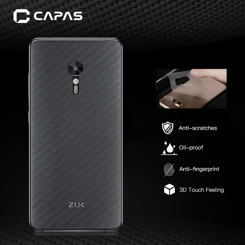 

5pcs For Lenovo ZUK Z2 Pro Screen Protector for Lenovo ZUK Z2 Plus/ ZUK Edge CAPAS 3D Clear Carbon Fiber Back Protective Film