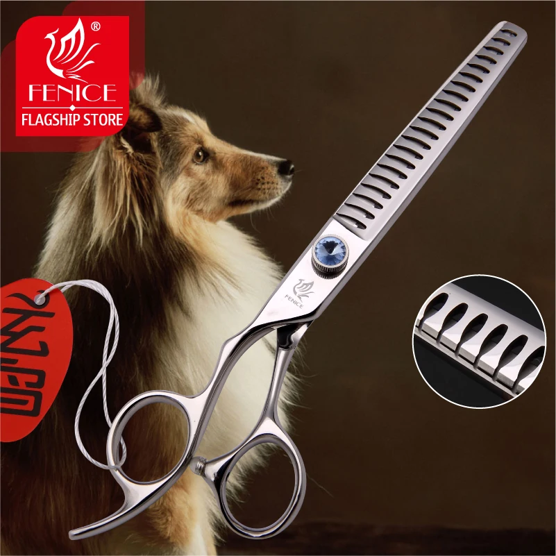 Buy Professional Japan440C 7 inch pet dog grooming