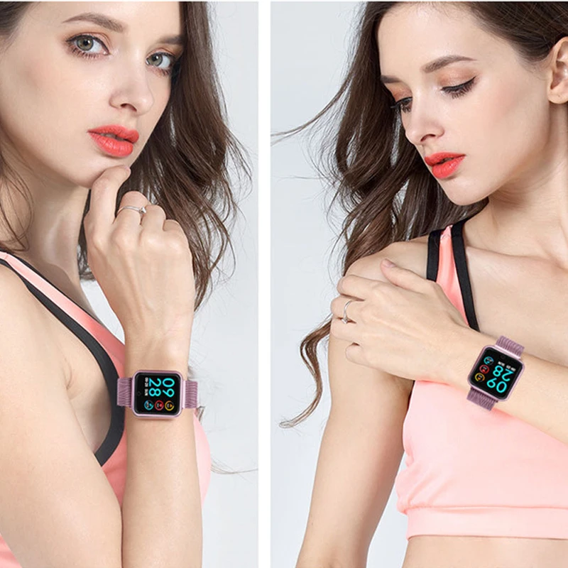 i P68 30M waterproo Fashion Smart Watch Women With Heart Rate Monitor Blood Pressure Blood Oxygen Sport Activity Tracker Fitness