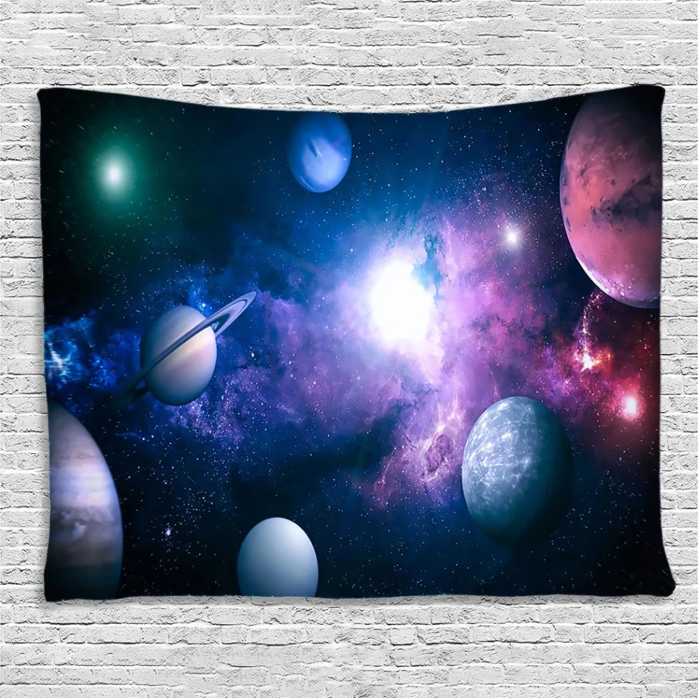 Nebula Galaxy Lion Tapestry Wall Hanging For Living Room Bedroom Dorm Decor