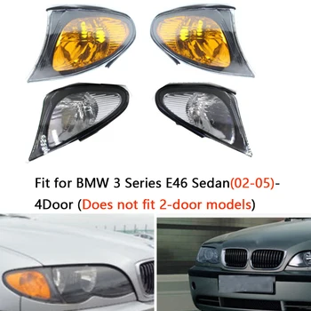

L/R Parking Signal Indicator Turn Corner Light Lighting For BMW 3 Series E46 02-05 Sedan 4Door Not fit 2Door
