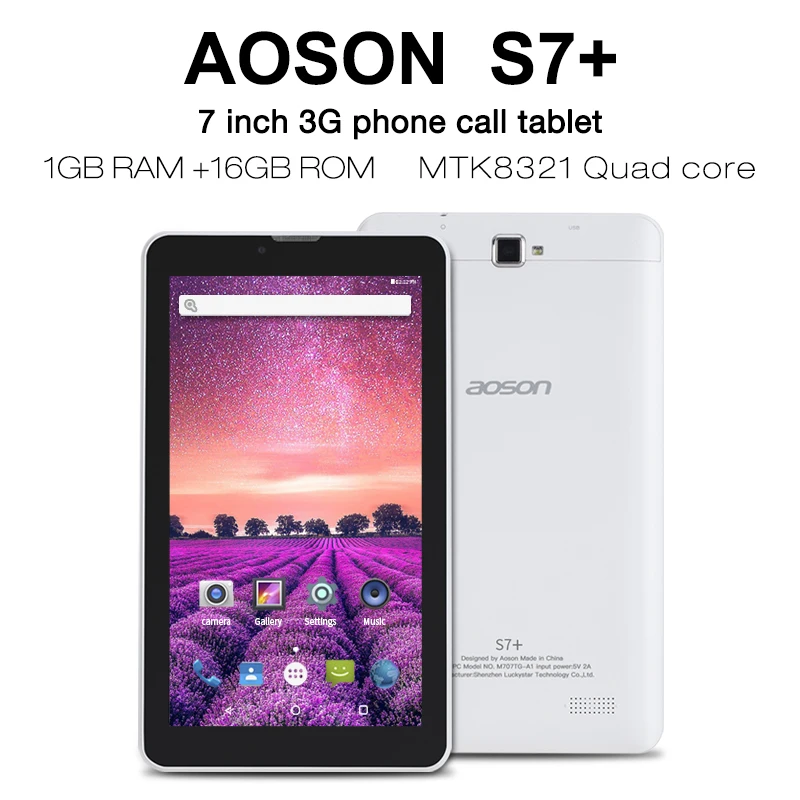 AOSON S7 + 7 дюймов 3g разблокированный смартфон планшетный ПК Android 0 MTK8321 16 Гб