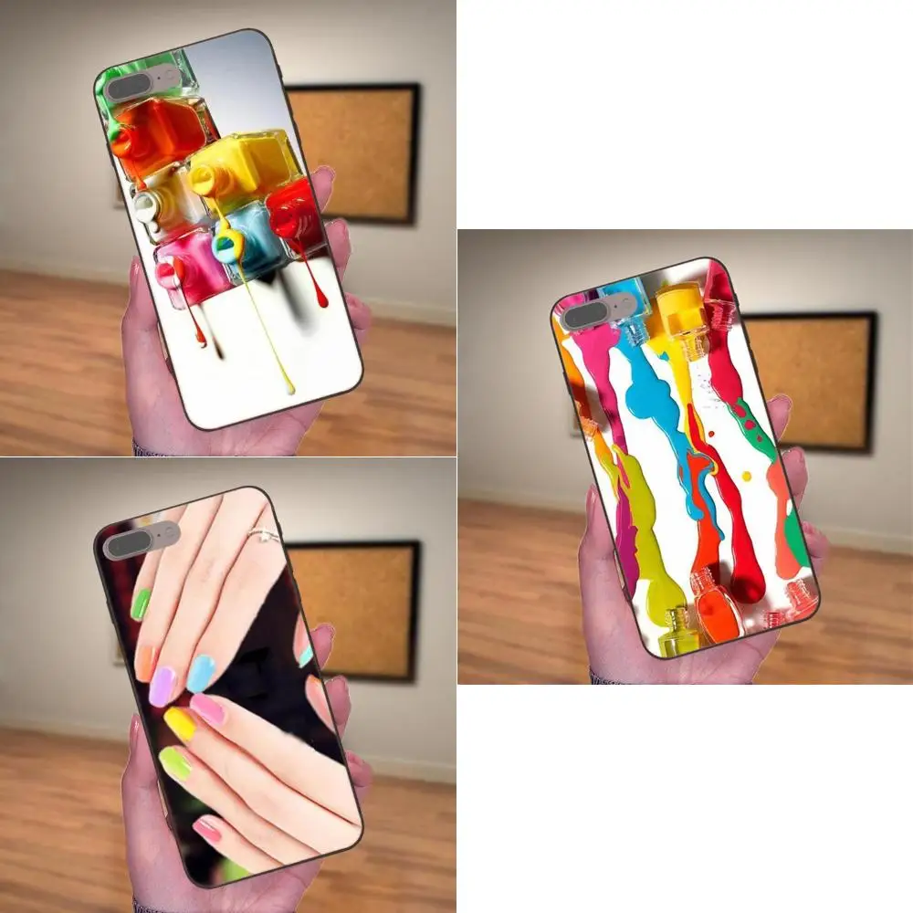 

Nail Polish Enamel Color For Samsung Galaxy Note 4 8 9 S3 S4 S5 S6 S7 S8 S9 S10 Edge Plus Lite I9080 G313 Soft Tpu Phone Case