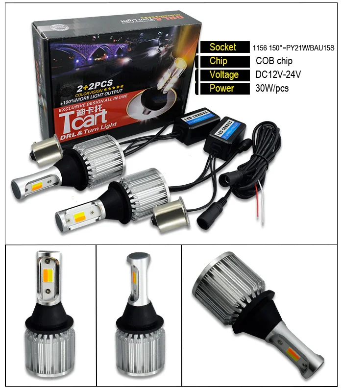 Tcart 2 шт. T20 7440 led drl указатели поворота дневные ходовые огни аксессуары для Toyota land cruiser Prado 150