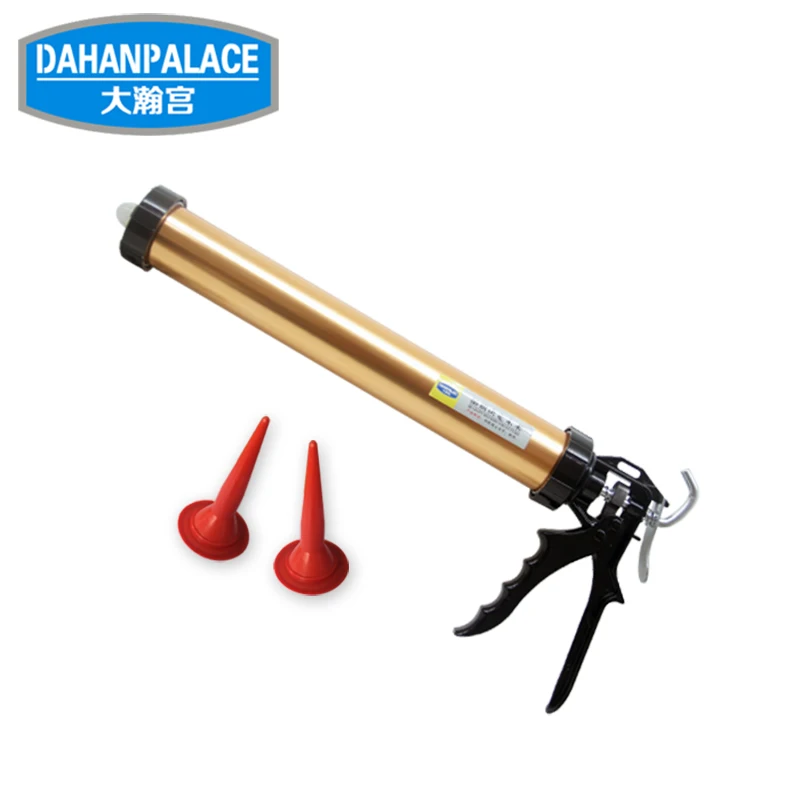 Gold Soft Glue Gun Pressing Cylinder Caulking Gun Manually Power Tools