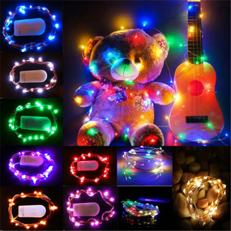 

10-30 Led Battery Power Operated Copper Wire Mini Fairy Lights String Xmas Decor Halloween Valentines Day Easter Christmas Light