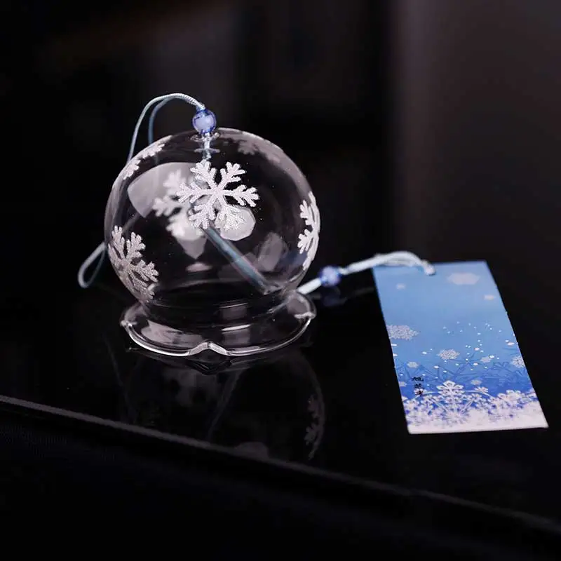 Творческий японский ручной работы стеклянная живопись и колокольчики ветра двери Декор Подвеска с ярлыком колокольчики ветра Подарки для ребенка