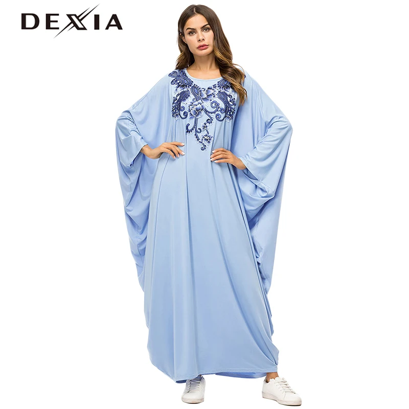 Dexia embroidery flower robe embroidery dress women bohemian full Dexia embroidery flower robe embroidery dress women bohemian full