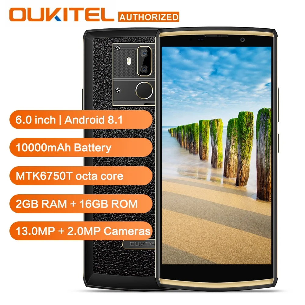 OUKITEL K7 Power 4G LTE Smartphone 10000mAh 6.0 inch HD+ Android 8.1 MT6750T Octa Core Fingerprint 2G RAM 16G ROM Mobile Phone OUKITEL K7 Power 4G LTE Smartphone 10000mAh 6.0 inch HD+ Android 8.1 MT6750T Octa Core Fingerprint 2G RAM 16G ROM Mobile Phone