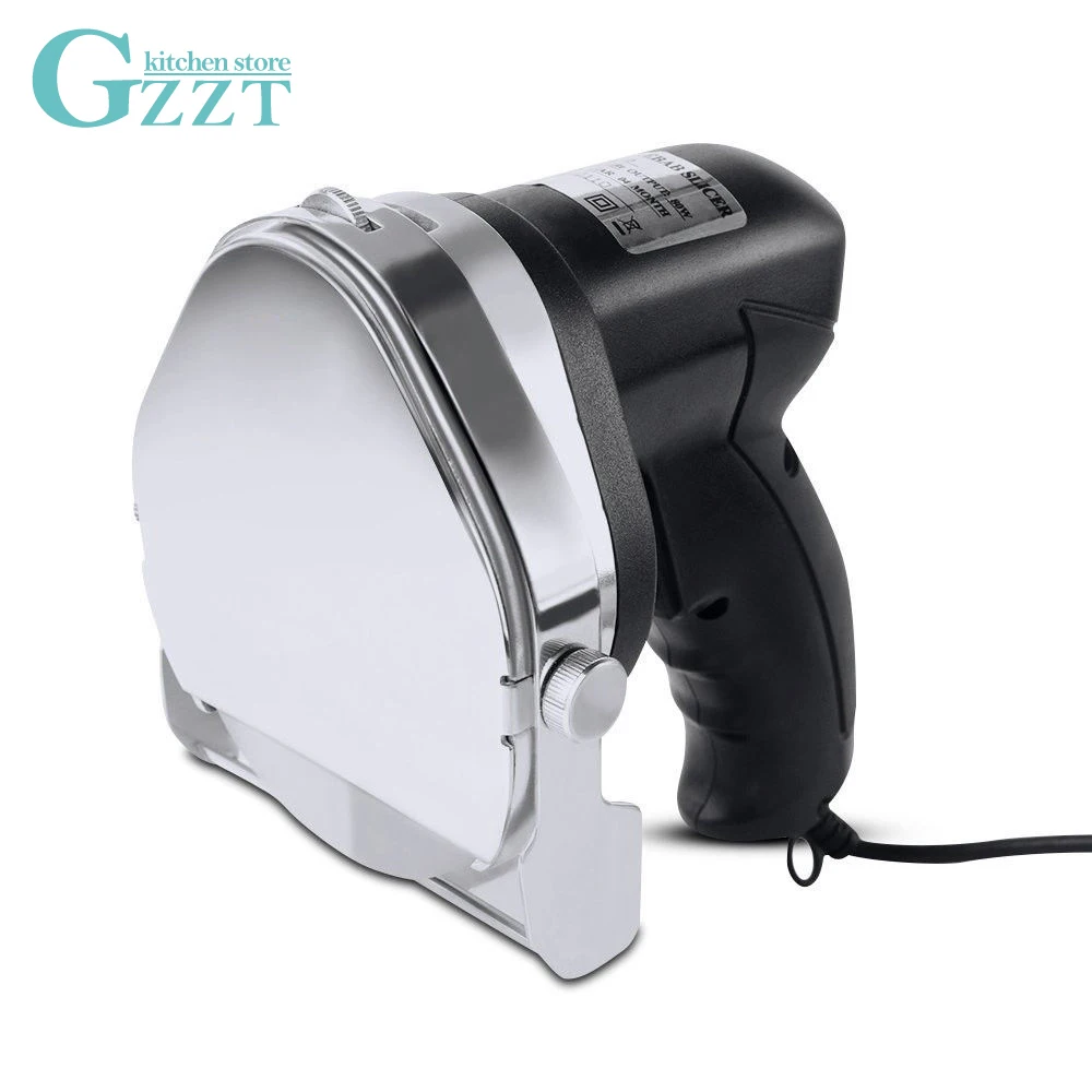

GZZT Kebab Knife Kebab Slicer 2 Round Blade Whetstone Food Processor Ergonomic Handle Automatic Electric EU/UK/UL/AU Plug