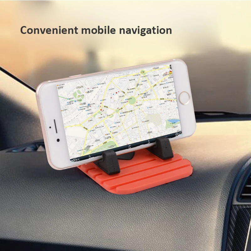 Автомобильный нескользящий коврик подставка для приборной панели GPS подходит