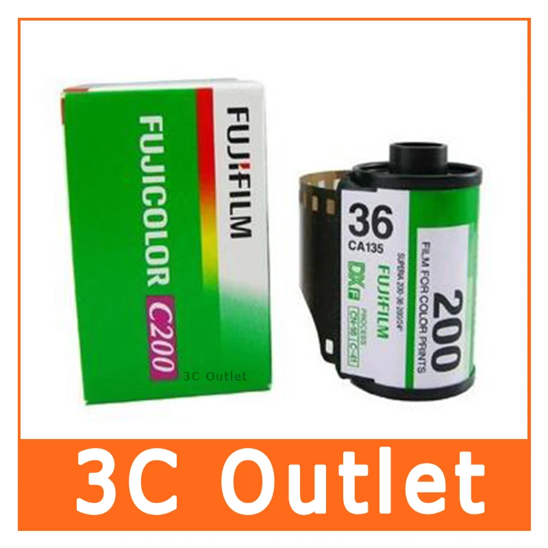 Fujifilm Fujicolor C200 цветная отрицательная 35 мм пленка для камеры 135 формата 36 экспозиция