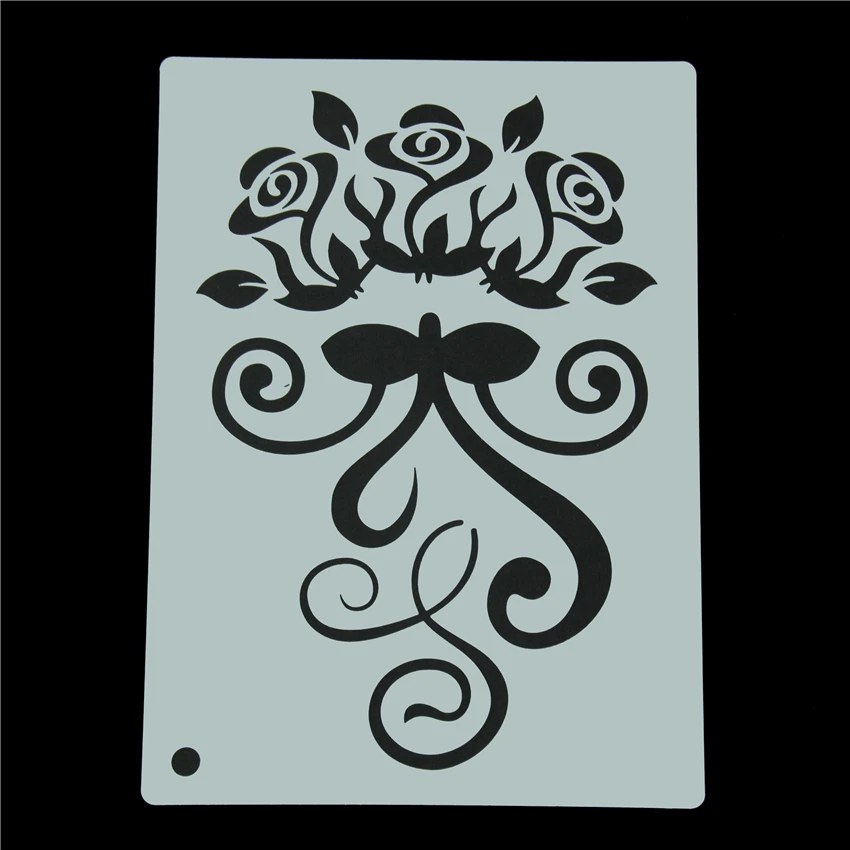 Decorative Flowers Cake Stencil Frostings Spray Cookie Stencils Fondant