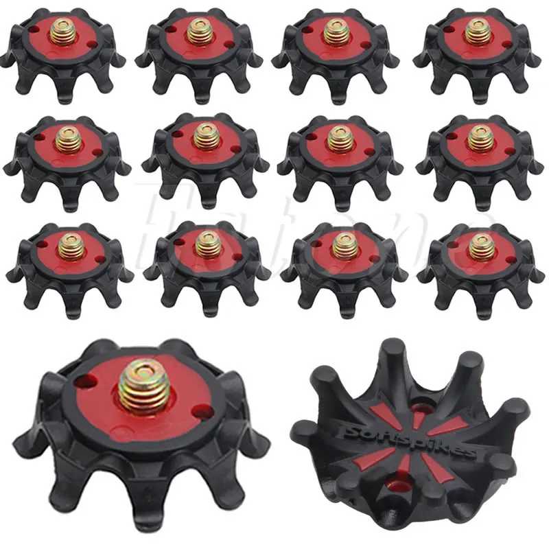 

14Pcs Golf Shoe Spikes Pins 1/4 Turn Fast Twist Spikes Replacement Set New