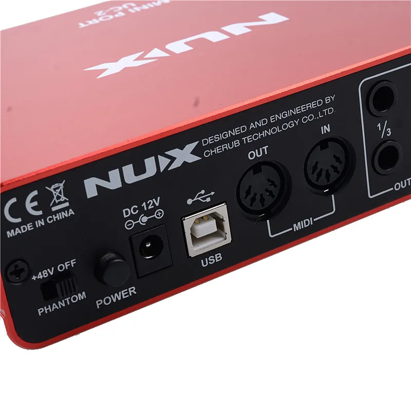 Nux UC 2 мини порт USB аудио гитарный интерфейс/бас или другие музыкальные