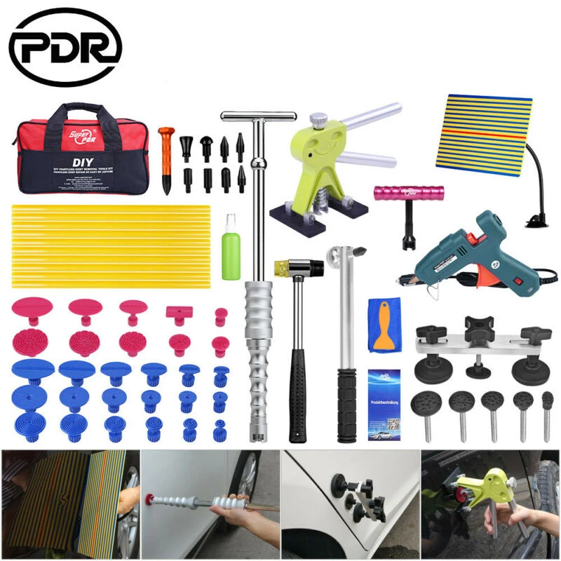 

PDR Car Debosselage Sans Peinture Repair Tool Set Reverse Hammer Auto Carrosserie Reparation Hand Tool for Hail Removal