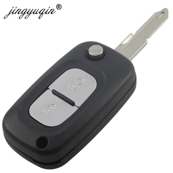 Keyforkess 2/3 pulsanti Flip Car Remote Key Case Fob Shell per Renault Fluence Clio /Megane /Kangoo Modus VA2/HU83/Ne72 Blade - Jingyuqin 2 3 pulsanti Flip Car Remote Key Case Fob Shell per Renault Fluence Clio