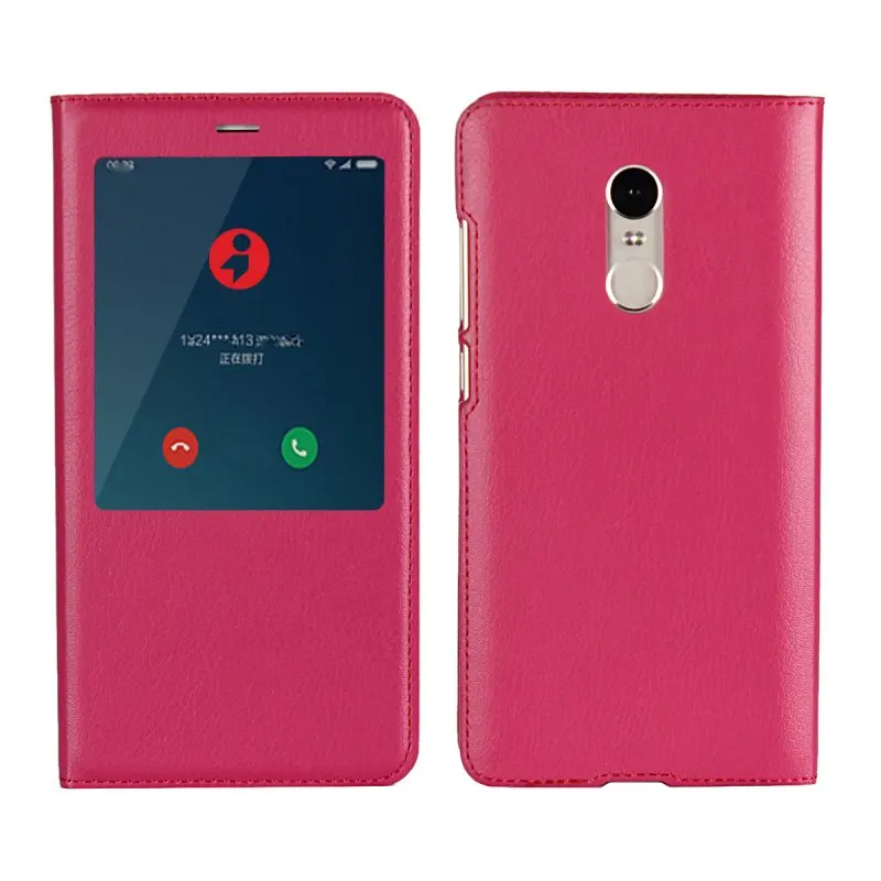 Для Xiaomi Redmi Note 4 4X Coque/Чехол кожаный флип-чехол с окошком для Redmi Note 4 X Pro Etui Hoesje Funda