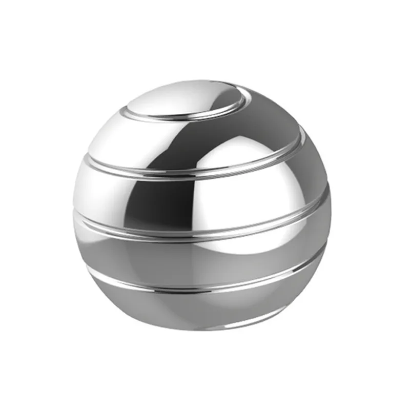 

New Kinetic Desk Toy Desktop Decompression Rotating Spherical Gyroscope Fidget Toy Optical Illusion Flowing Finger Toy For Adult