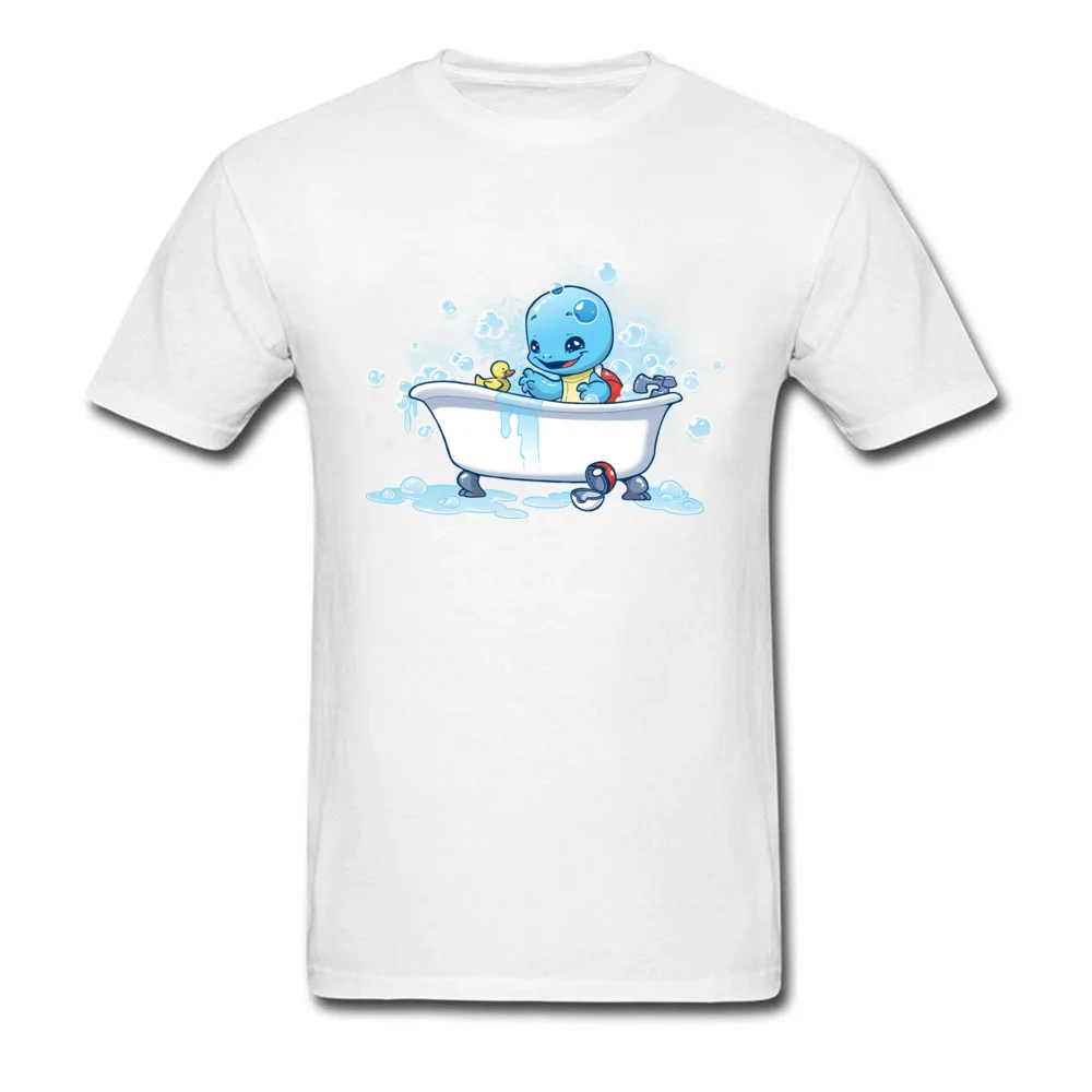 bath time 9902 Men T Shirt Funny Normal Tops Shirts 100% Cotton Fabric Crewneck Short Sleeve Casual Tee Shirt Fall bath time 9902 white