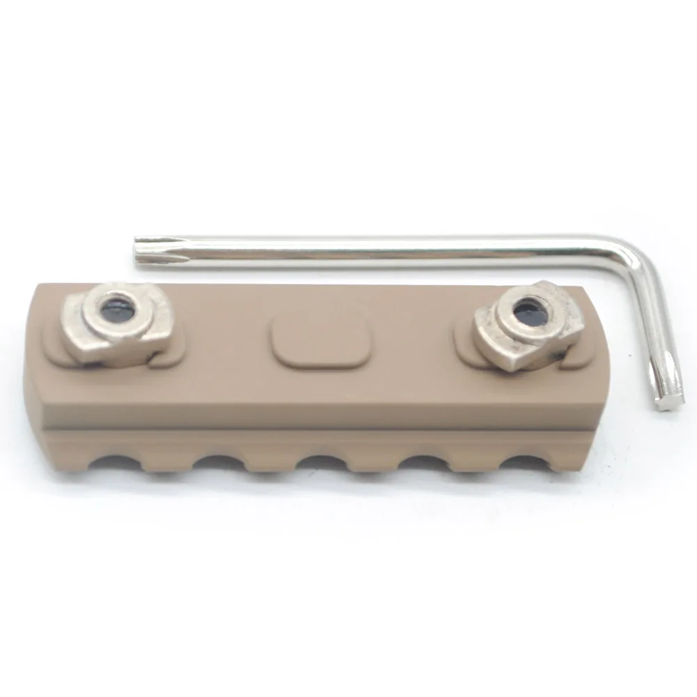 Сегменты рельсов Aplus 5/7/9/11/13 для Keymod / M lok Handguard Picatinny/Weaver Mount Adapter_Tan с цветным