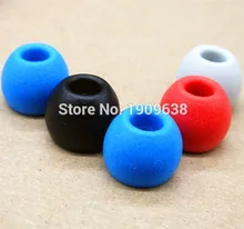 4 Pairs/8pcs Noise Isolating Memory Foam Sponge 5mm Ear Tips For In Ear Headphones KZ earphone headset Earbud Free shipping