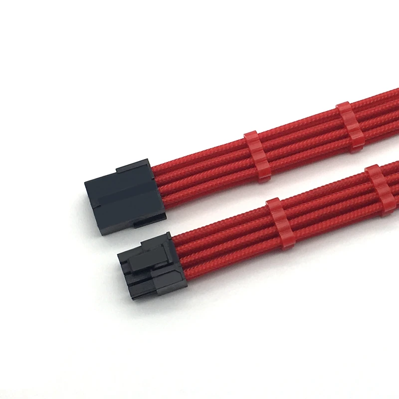 Разноцветный Удлинительный кабель с одним рукавом GPU 8Pin к PCI E 6 + 2Pin гребнем 2