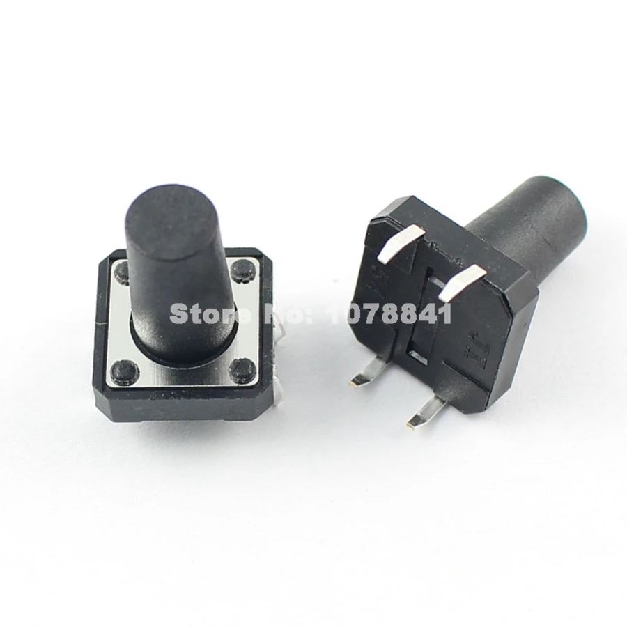 50pcs Momentary Tactile Tact Push Button Switch 4 Pin DIP 12 x 12 x 15mm High 15mm4 button