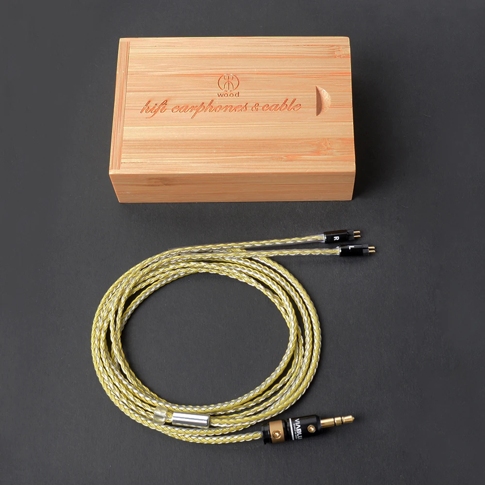 Ручная работа DIY 0,78 мм 2 Pin 8 ядер Сменный кабель для наушников обновленный Hifi музыкальный Луженый Медный шнур для UE18 JH13 16 UM3X W4R