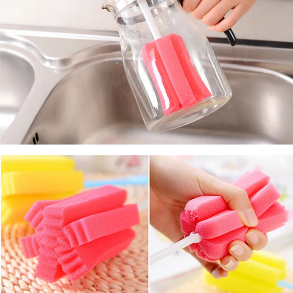 Щетка губчатая для бокалов 3 шт.|sponge brushes for wineglass|kitchen clean toolswash brush |