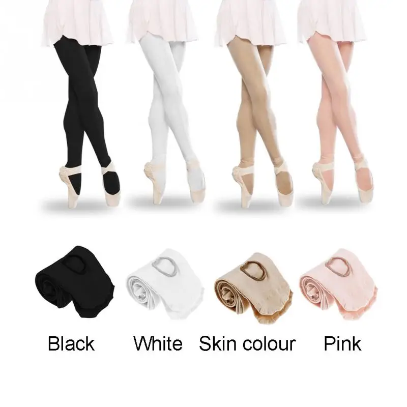

Adult Women Kids Girls Convertible Foot Ballet Dance Sock Panty Soft Microfiber Seamless Ballet Socks