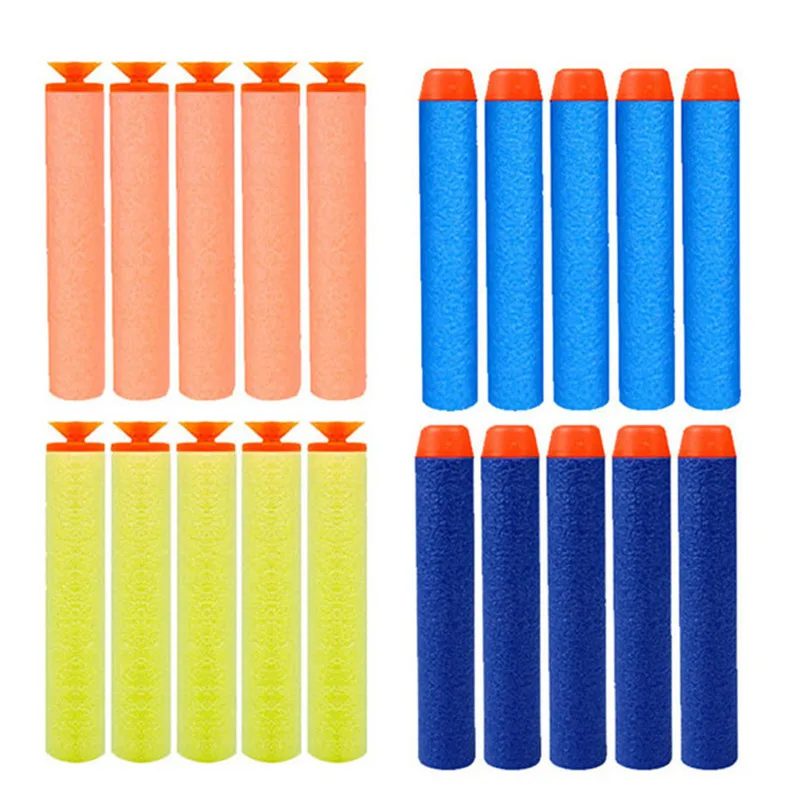 20Pcs Soft Bullet 7 2cm Refill Darts Toy Gun Soft Hollow Hole Head Bullets for Rampage