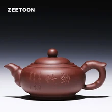 340cc творческий Китайский здоровья кунг-фу Чай комплект Аутентичные Исин фиолетовый глина Чай горшок все Керамика ручной работы чайник Цзин Чжу горшок