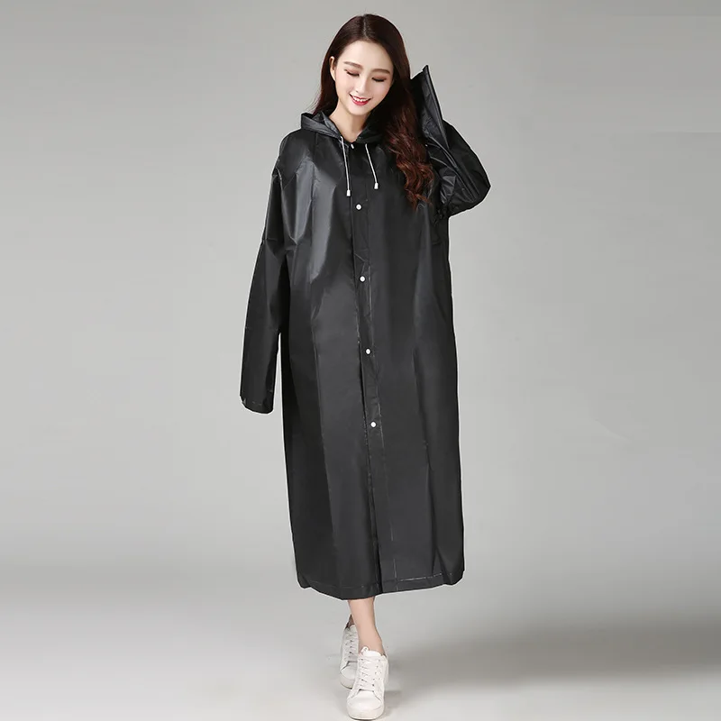 135g Thick EVA Women Raincoat Thickened Waterproof Rain Coat Women Clear Transparent Tour Waterproof Rainwear Suit raincoat poncho