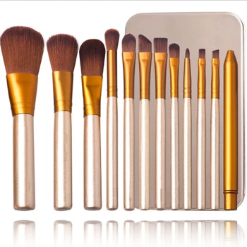 

12 Pcs/set NK3 Brushes Cosmetics tools Blusher Powder Brush Tools Flat Eyeliner Eyebrow Makeup Kit