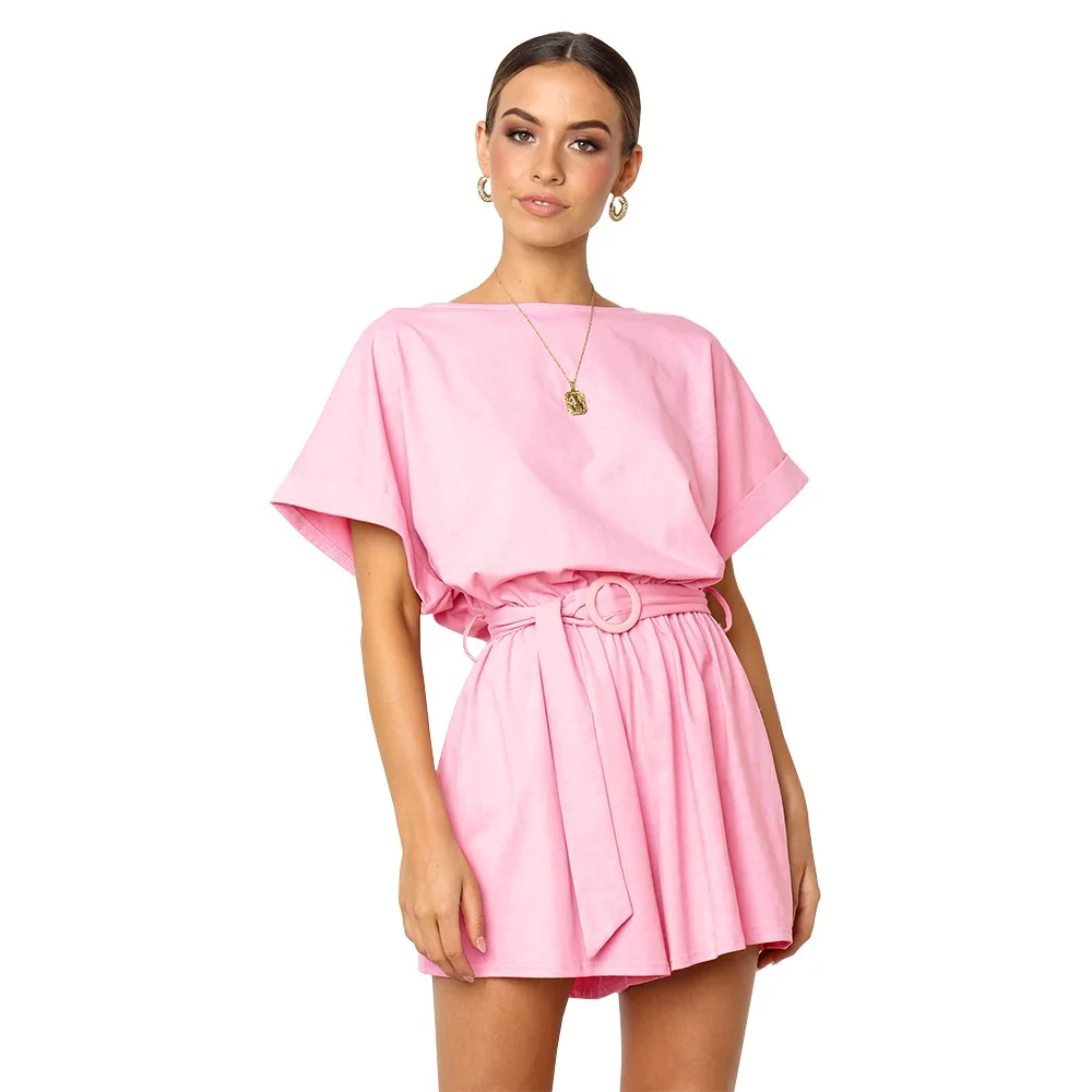 2019 Casual Women Playsuits Solid Office Lady Women Jumpsuits Summer Beach Wear Loose Femme Rompers Plus Size Women Bodysuits 2019 Casual Women Playsuits Solid Office Lady Women Jumpsuits Summer Beach Wear Loose Femme Rompers Plus Size Women Bodysuits