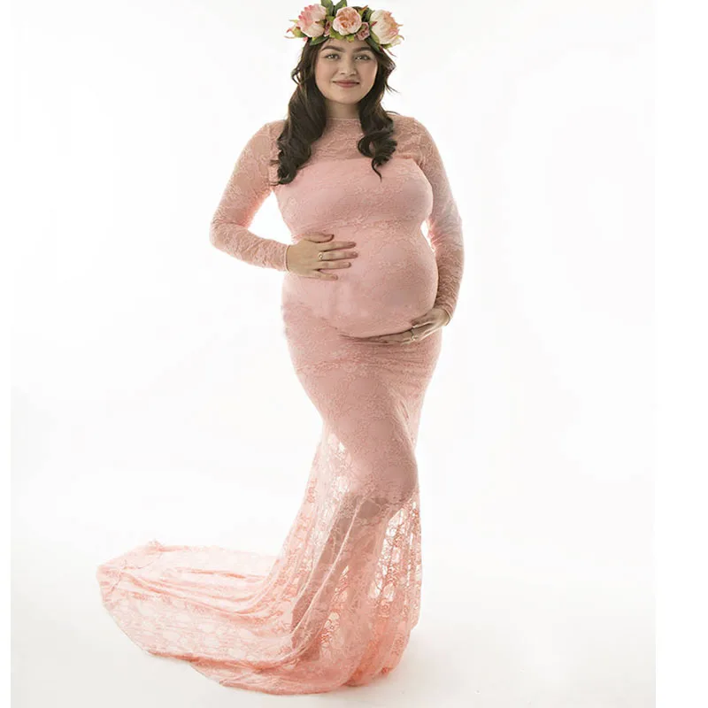 Новинка года; реквизит для фотосъемки; Макси-платье для беременных; кружевное платье; необычная фотосессия; Одежда для беременных женщин